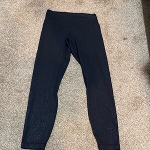 Lululemon Athletica Black Patterned Leggings